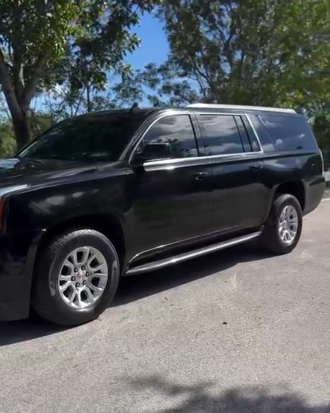 Black SUV after window tint installation
